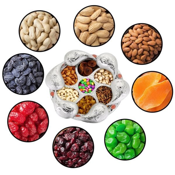 Multipurpose 7-Compartment Dry Fruit & Snack Storage Box