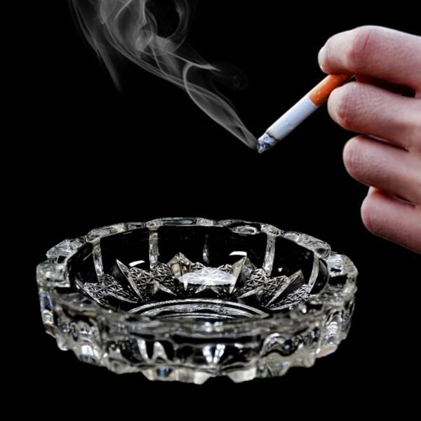 paricutin Glass Crystal Quality Cigar Cigarette Ashtray