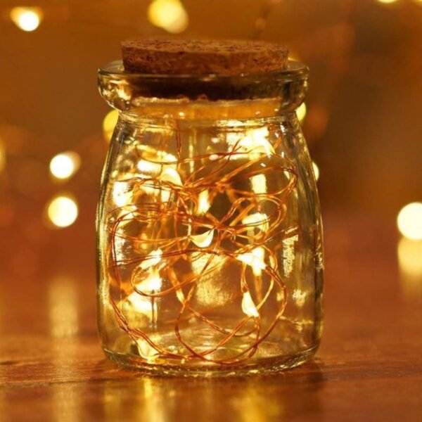 20 LED Wine Bottle Cork Lights Copper Wire Battery-Powered Fairy String Lights