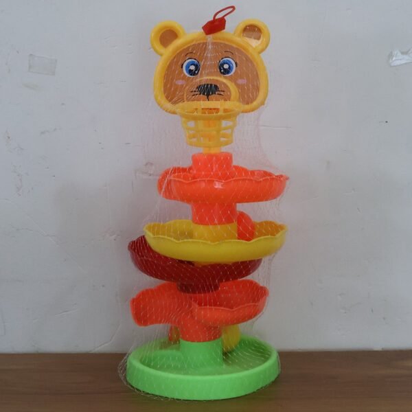 6_77cc0cbd-7b35-4fbd-84a8-c26684cfa2ca.jpg Colorful Bear Face Rolling Ball Drop Tower Toy Set
