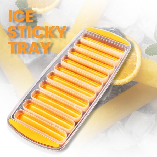 Water Bottle Ice Stick Tray with Push  Cubes