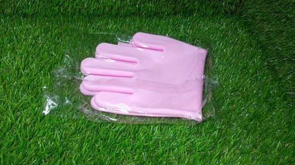Reusable Silicone Cleaning Brush Scrubber Gloves (Multicolor)