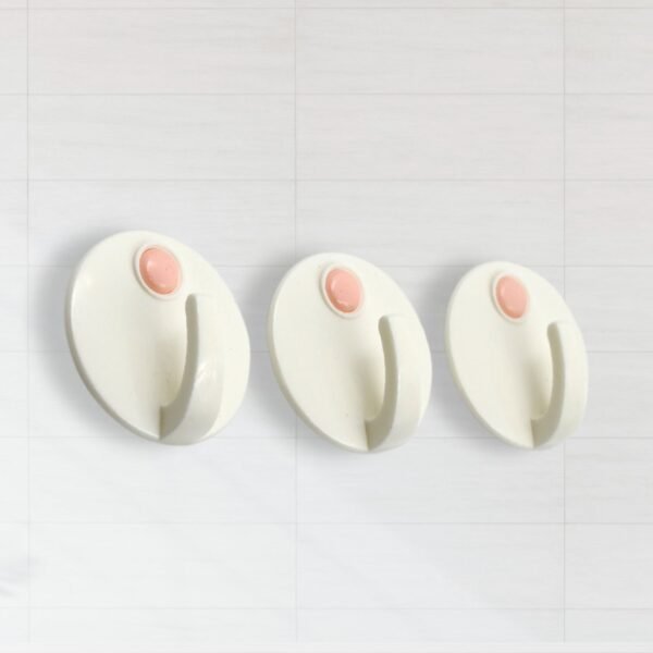 Heavy Duty Self-Adhesive Wall Hooks for Home & Office (3 Pcs Set)