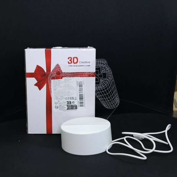 6_c64dc950-6f39-4806-8d27-202f9ec16ea7.jpg 3D Acrylic LED Night Lamp – Game Controller Shape Decorative Light for Gamers (1 Pc)