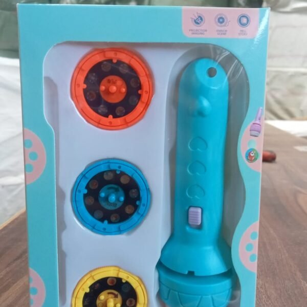 Mini Slide Projector for Kids with 3 Slide and Animated Pattern Learning Toy