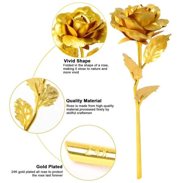 B Golden Rose is perfect for decorating homes, offices, cafes (3 Pc Set)