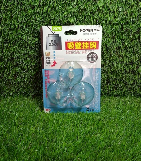 Transparent Rubber Vacuum Hangers for Bathroom, Kitchen, and Wall