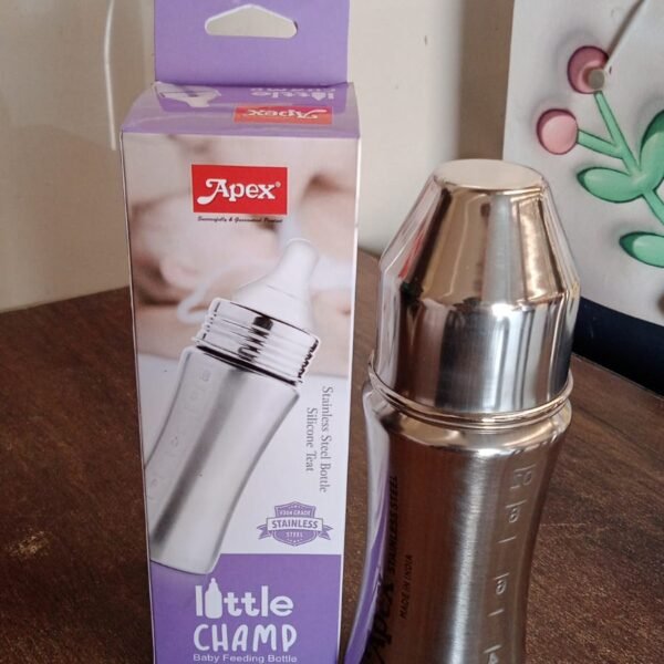 Apex Stainless Steel Little Champ Baby Feeding Bottle  (250 ml)