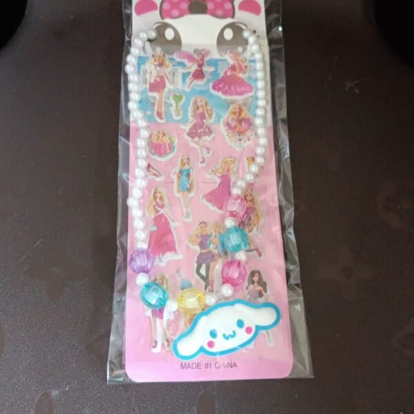 Self Adhesive Stickers Mix Design Kids Beaded Necklace (1 Set)