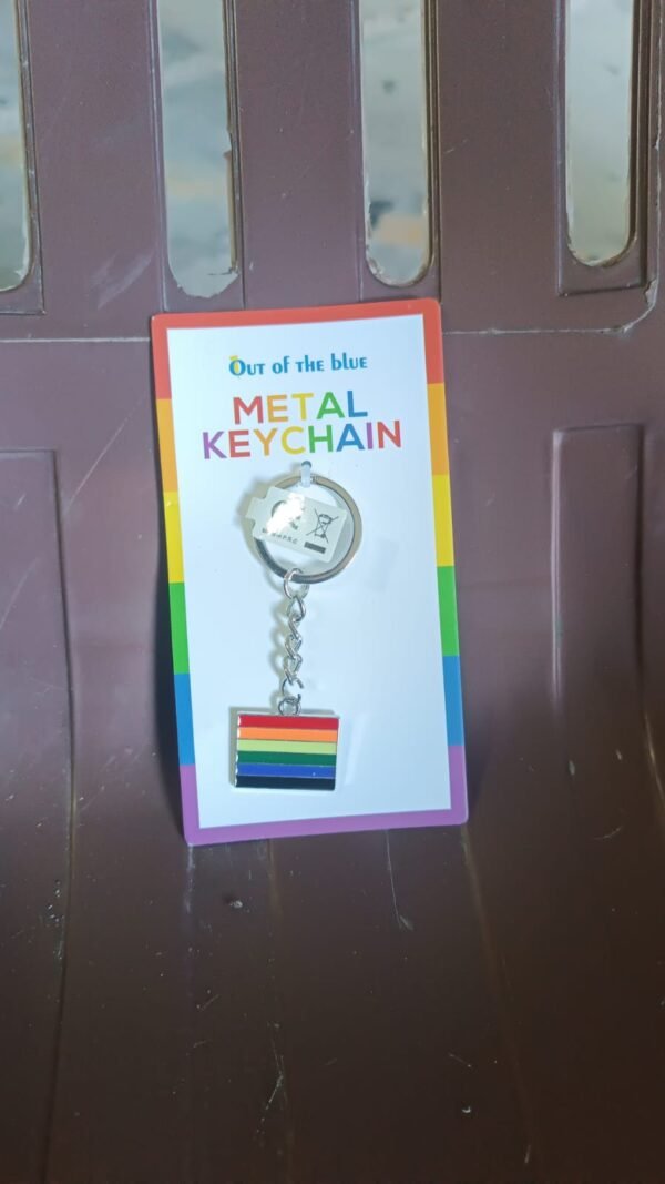 Rainbow Design Metal Keyring Key Chain (1 Pc Mix Design)