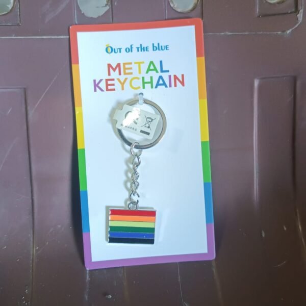 Rainbow Design Metal Keyring Key Chain (1 Pc Mix Design)