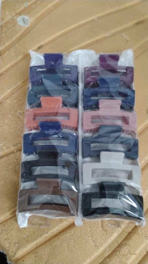 6b23ca56-2b25-4634-a1fa-f23227b93835.jpg Matte Finish Rectangle Hair Claw Clip Women and Girls – Assorted Color Pack – 1 Pc