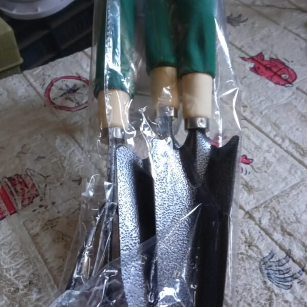 Gardening Tools Hand Cultivator Trowel Heavy Duty Wooden Handle 3 Pc