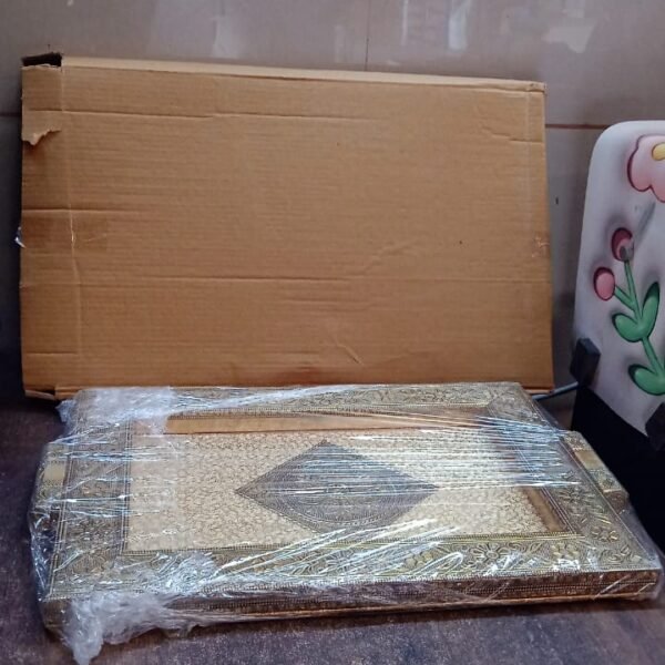 Premium Antique-Style Rajwadi Decorative Serving Tray – 40x26 cm