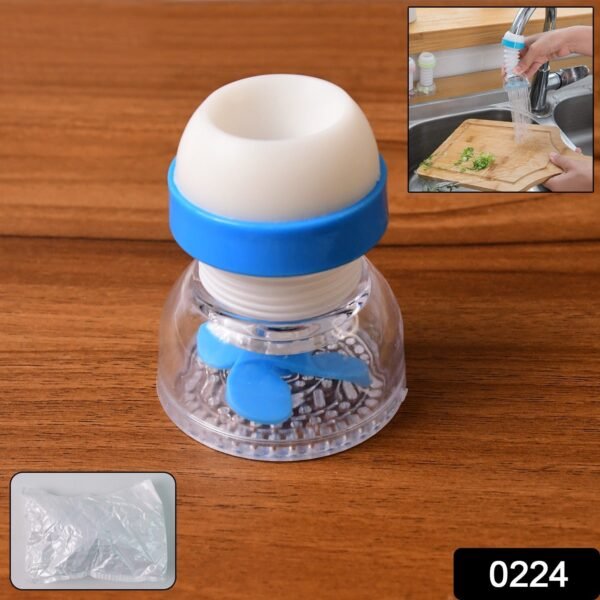 Adjustable Kitchen Sink Tap Water Filter with Rotating Faucet Sprayer (1 Pc)