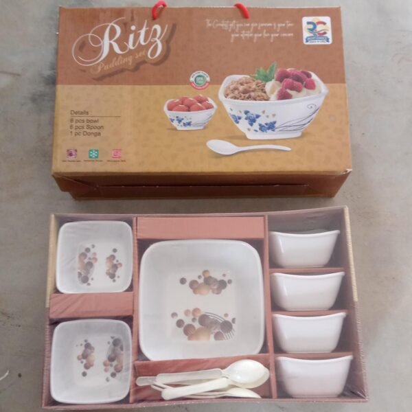 13 Pc Pudding Set used as a cutlery set for serving food purposes