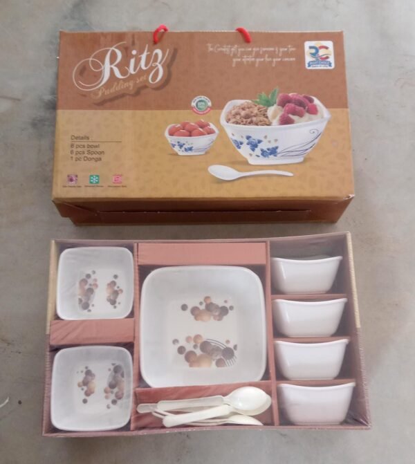 13 Pc Pudding Set used as a cutlery set for serving food purposes