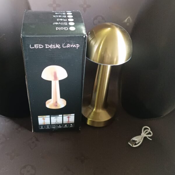 LED Lamp with Touch Control | Decorative Desk Lamp, Portable Metal LED Table Lamp