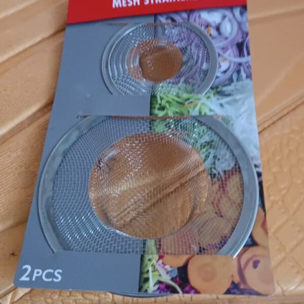 Stainless Steel Kitchen Sink Strainer (2 Pc Set)