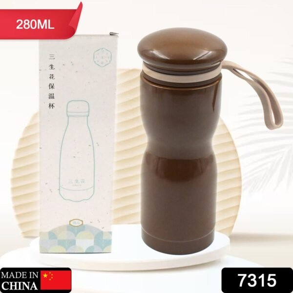 6c5fd8f3-b99d-4a24-ad23-1e8227d4db82_341e3ae6-38d5-42cc-825f-0c4be7e6cb67.jpg Stainless Steel Flask Water Bottle With Dori Easy To Carry, Fridge Water Bottle, Leak Proof, Rust Proof, Hot & Cold Drinks, Gym BPA Free Food Grade Quality, For office/Gym/School (280 ML)
