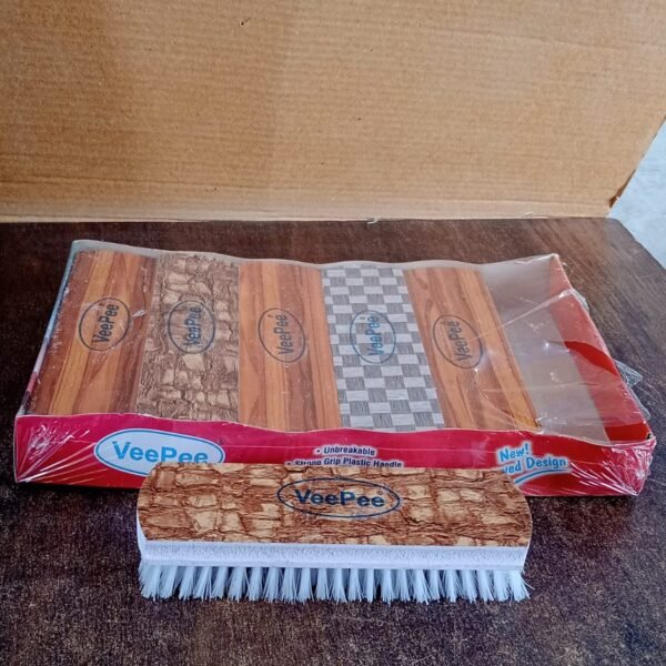 Veepee 6-Piece Washing and Cleaning Scrub Brush Set – (Multi-Color Bristles)