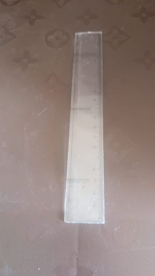 20 cm Transparent Plastic Ruler (1 Pc)