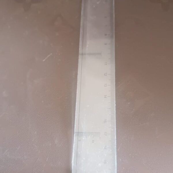 20 cm Transparent Plastic Ruler (1 Pc)