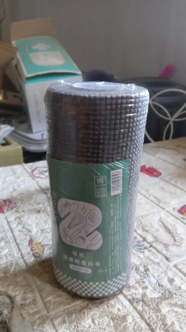 Durable Microfiber Kitchen Scrub Cloth (20×22cm, 1 Pc)