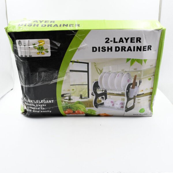 6d980fde-4a8f-4e80-ab95-9c261dfd0ff1.jpg DISH DRAINER TWO LAYER DISH DRYING RACK WITH DRAIN BOARD