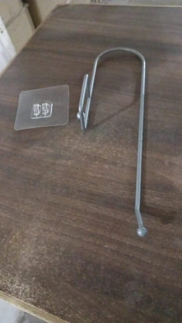 6db1be82-cafb-4303-b677-23d59b4c1274.jpg Stainless Steel Adhesive Paper Roll Holder Tissue (1 pc)