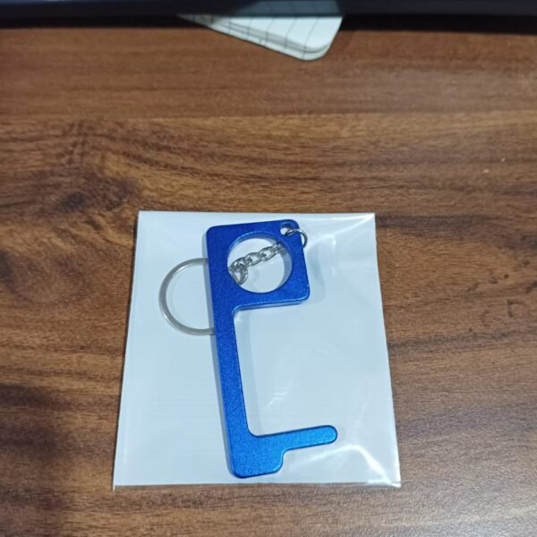 Metal Key Shape Keychain, Door Opener Tool (1 Pc)