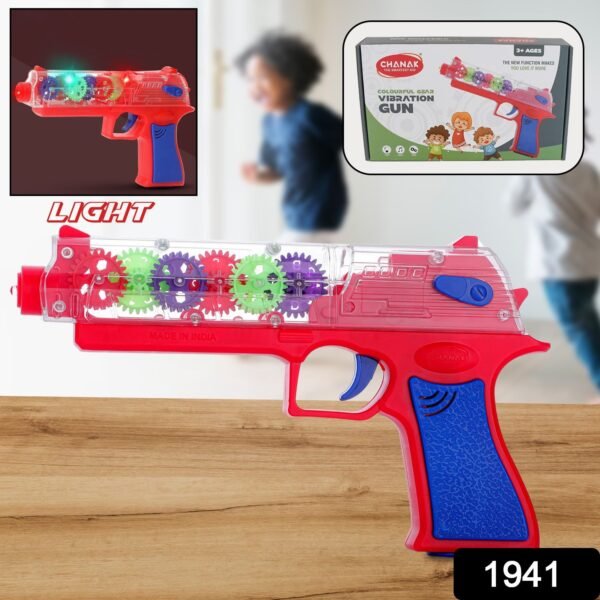 6eb69a1d-7d8b-40ff-bbd1-58aaee16d578.jpg Plastic Gear Simulation Laser Toy Gun – 3D Lights, Music & Rotating (1 Pc, 3+ Years)