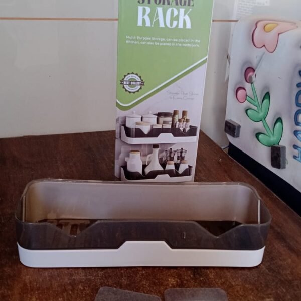 6efa0961-527a-441c-a87e-ada8a0943abb.jpg Wall Mounted Adhesive Bathroom Shower Caddy / Shelf / Plastic (1 Pc)