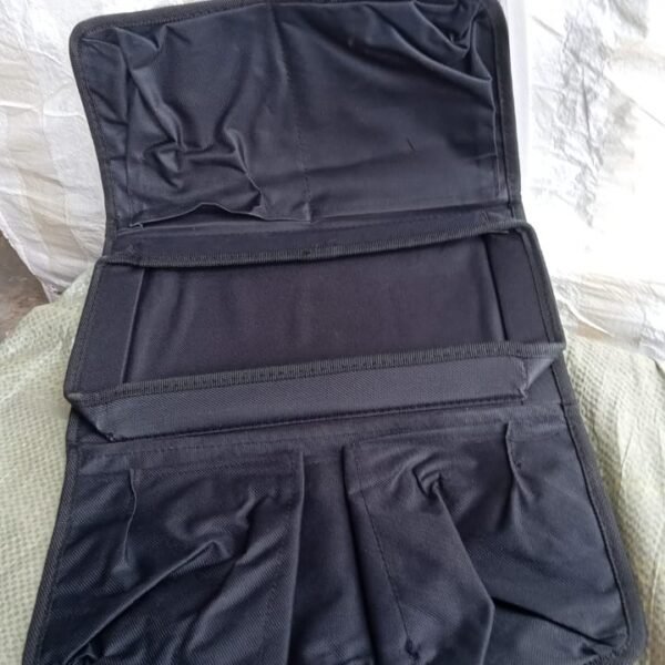 6f009624-669e-464c-933a-b85fb559d2f1.jpg Sofa Arm Rest Hanging Storage Bag for Magazines & Books (Black)