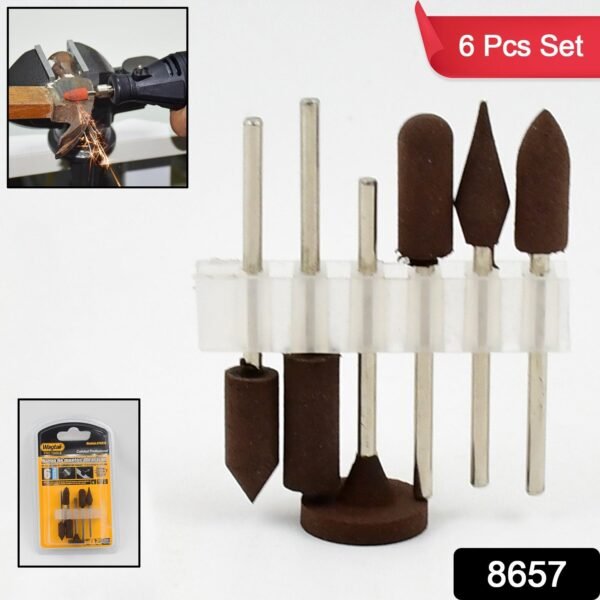 6f171ac8-5bff-485e-8cca-f63ffcf67096.jpg Mounted Points Abrasive Stone Head Grinding Wheel Bits Rotary Tool Kit (6 Pcs)