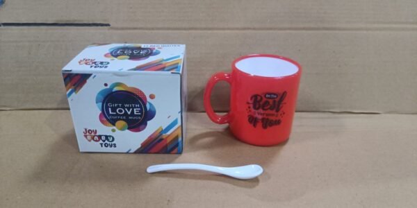 Coffee Mug With Spoon and box packing, Used for Drinking and Taking Coffees