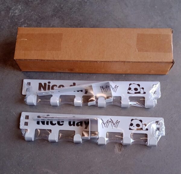 6f4e90a4-d0b9-46a2-a16b-05902c1e19d8.jpg Heavy-Duty Carbon Steel Door Hook Hanger Rack (2 pc / 6 Hook / White)