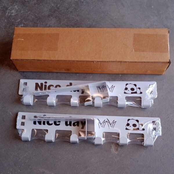 6f4e90a4-d0b9-46a2-a16b-05902c1e19d8.jpg Heavy-Duty Carbon Steel Door Hook Hanger Rack (2 pc / 6 Hook / White)