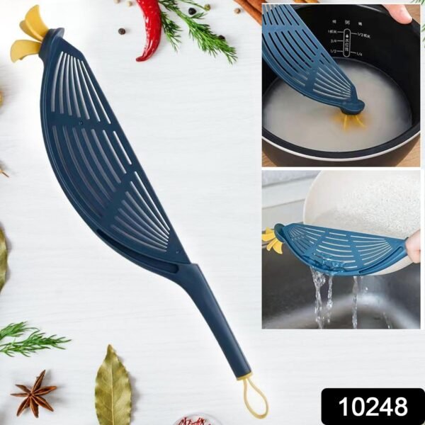 6f7771f6-e3ee-4797-b260-d0df27804e65.jpg Plastic Kitchen Strainer Baffle Tool for Rice, Beans & Peas (1 Pc)