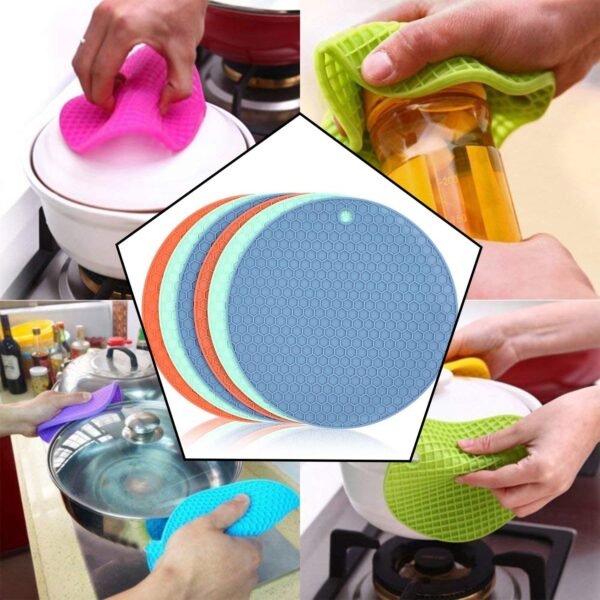 Silicone Hot Mat – Heat-Resistant Pad for Breakfast, Lunch & Dinner Use