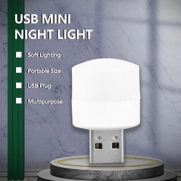 USB LED LAMP Night Light, Plug Small Led Nightlight Mini Portable for PC and Laptop