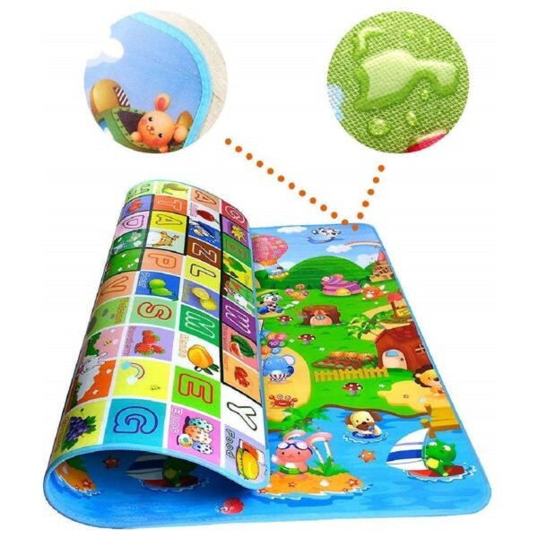 6image_4b2cab2c-9897-4db9-a9d0-5f284885fbb6.jpg Waterproof Double Side Baby Play Floor Mat for Kids Home With Bag (Size 120 x 180cm)