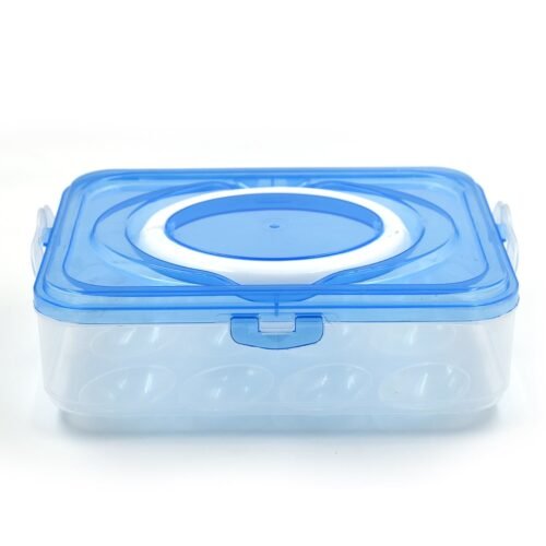 6image_a0bccf5c-bf28-4405-82b8-8be5ec84926a.jpg Plastic Kitchen Refrigerator Egg Storage 12 Grid 1 Layer Egg Container