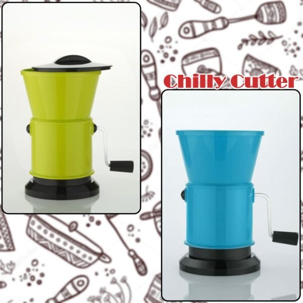 Round Chilly Cutter and grinder tool with effective sharp chopping and cutting