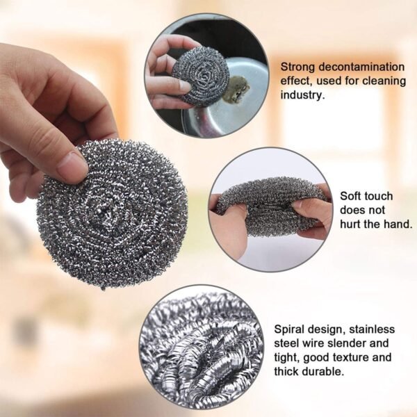 Stainless Steel Scrubber  /  Scourer (pack of 6pc)