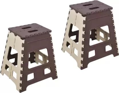7050_1.jpg 1pc 18inch Folding Stool Adults and Kids, Also For Kitchen Stepping With (Brown Box)