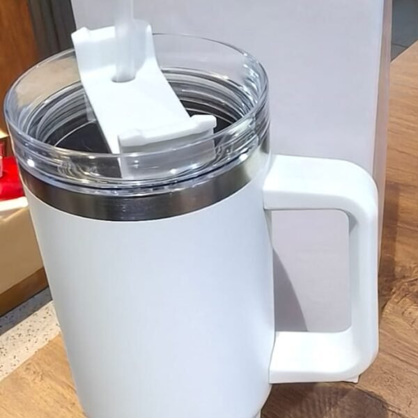 White Extra Large Insulated Travel Mug, Tumbler (1200ML - 1 Pc)