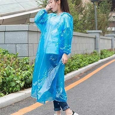 713tExN5SpL._AC_SX385.jpg Portable Adult Waterproof Raincoat Cardigan for Outdoor Travel (1 Pc)