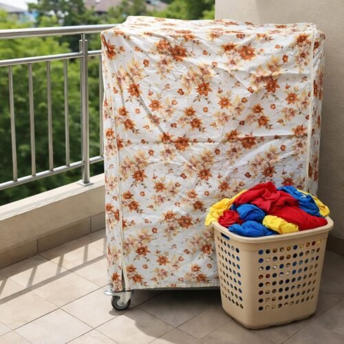 Waterproof Washing Machine Cover for Front Load Machines 58x58x84 cm (1 Pc)