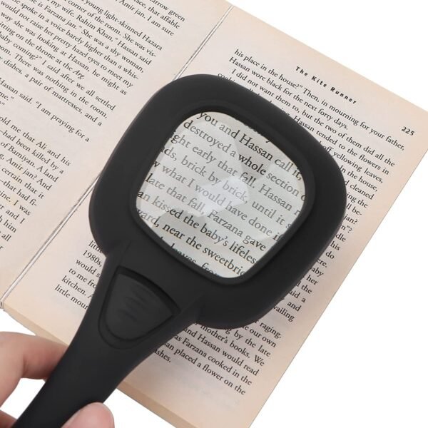 Handheld LED Magnifying Glass – 6 Lighted Magnifier for Reading & Inspection